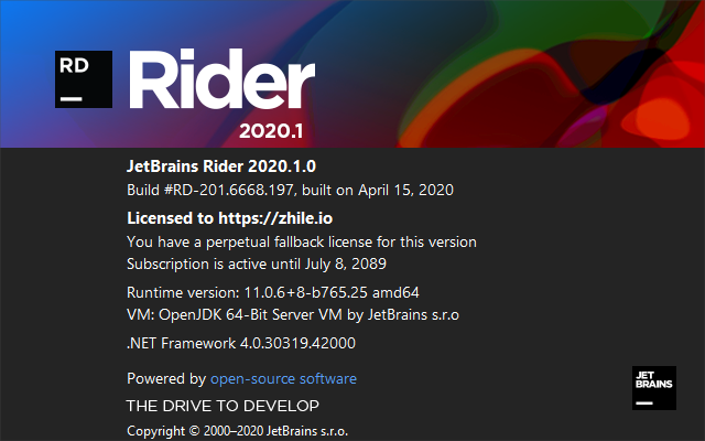JetBrains发布Rider 2020.1.0下载地址(亲测可用--你懂的)